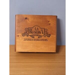 La Reserva Tinder Box Private Stock Wooden Cigar Box Exclusivo No 4 Empty Cedar